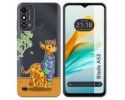 Funda Silicona Transparente para ZTE Blade A53 diseño Jirafa Dibujos
