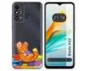 Funda Silicona Transparente para ZTE Blade A53 diseño Leopardo Dibujos