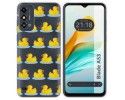 Funda Silicona Transparente para ZTE Blade A53 diseño Pato Dibujos