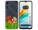 Funda Silicona Transparente para ZTE Blade A53 diseño Tigre Dibujos