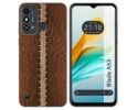 Funda Silicona para ZTE Blade A53 diseño Cuero 01 Dibujos