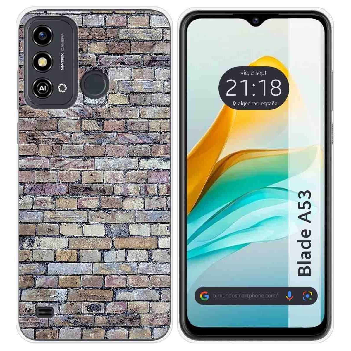 Funda Silicona para ZTE Blade A53 diseño Ladrillo 02 Dibujos