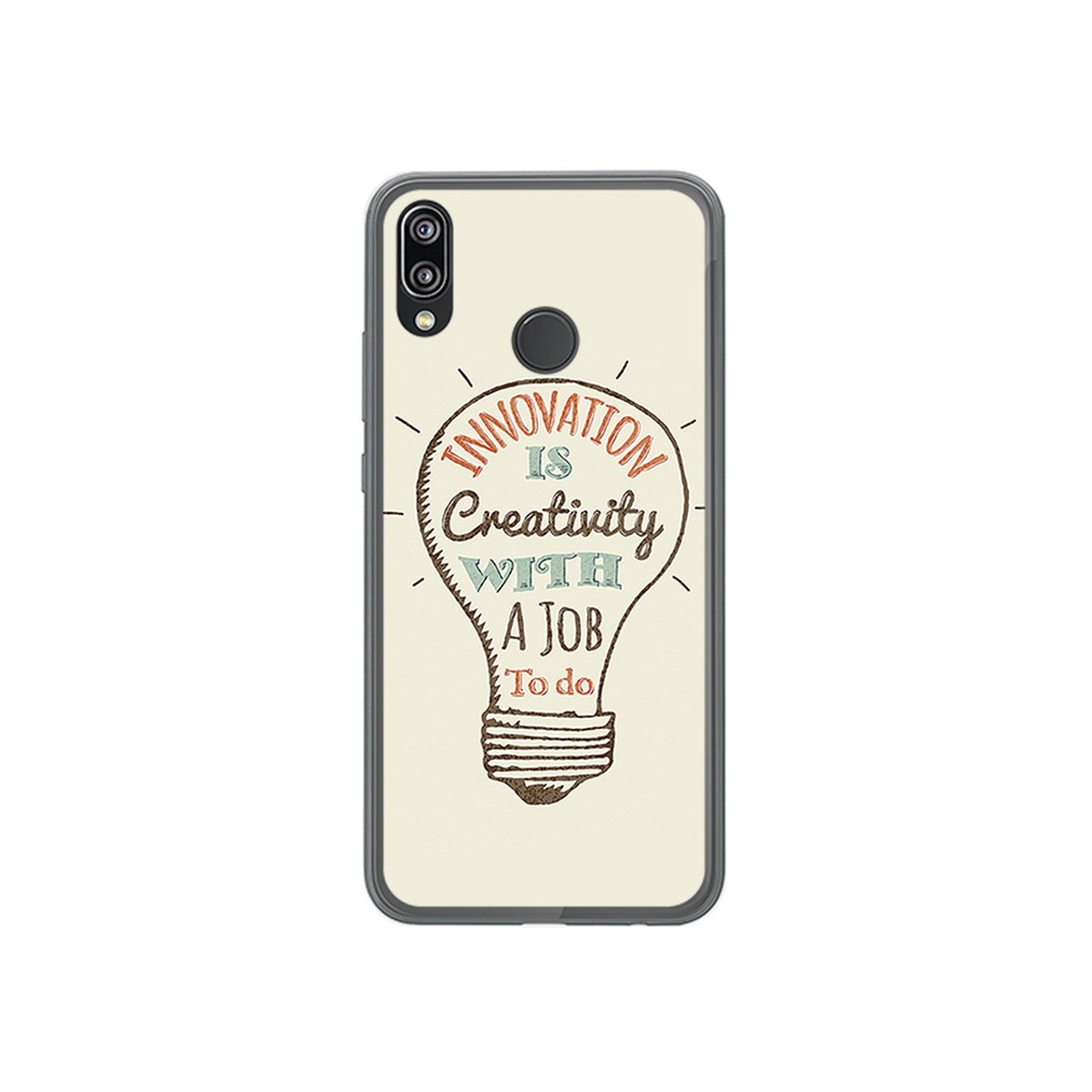 Funda Gel Tpu para Huawei P20 Lite Diseño Creativity Dibujos