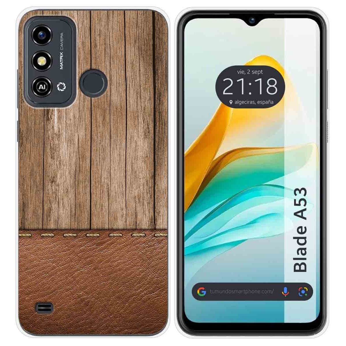 Funda Silicona para ZTE Blade A53 diseño Madera 09 Dibujos