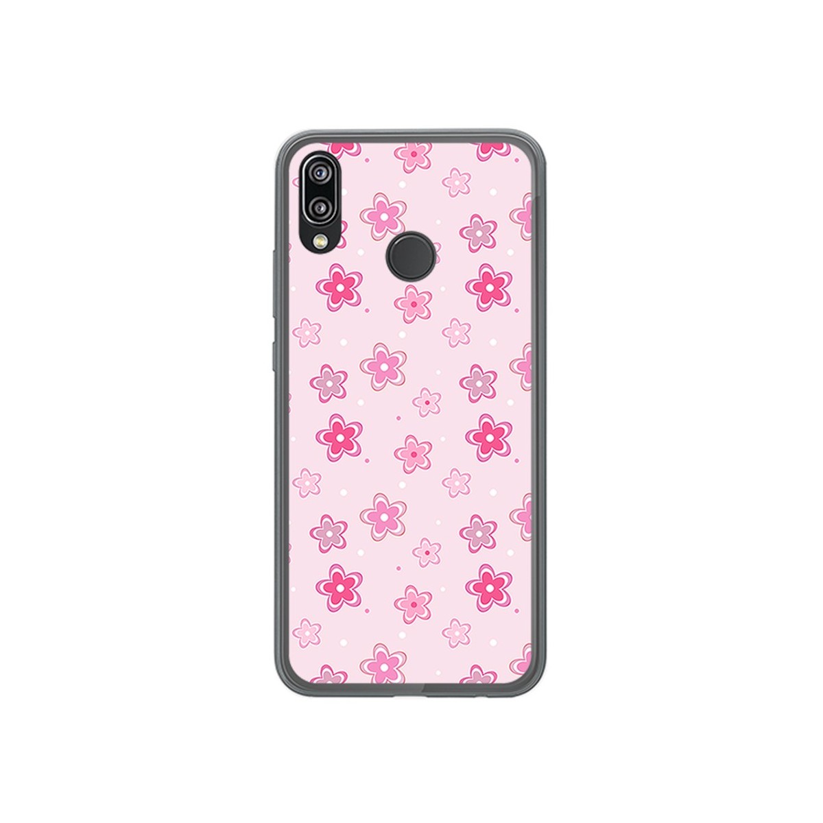 Funda Gel Tpu para Huawei P20 Lite Diseño Flores Dibujos