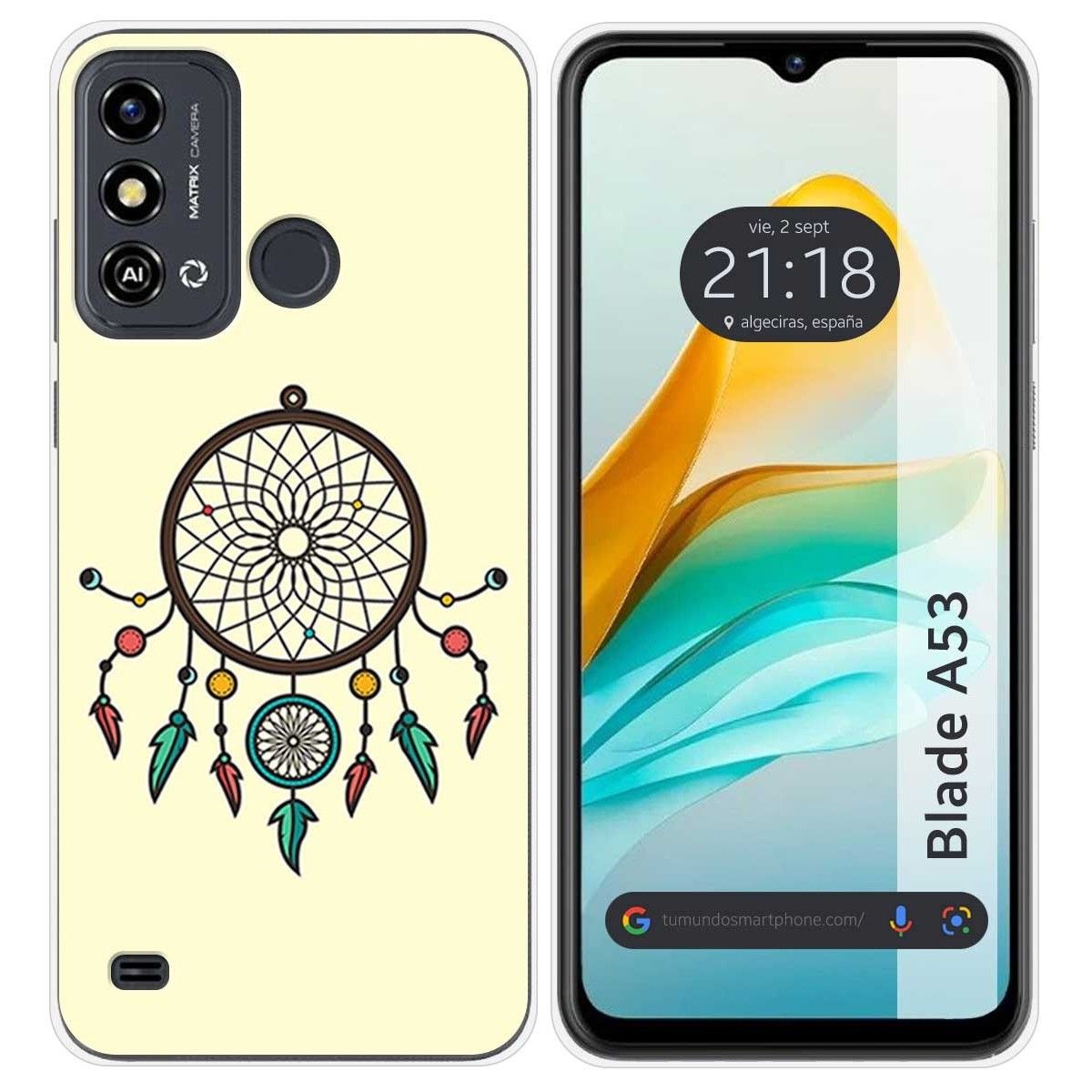 Funda Silicona para ZTE Blade A53 diseño Atrapasueños Dibujos