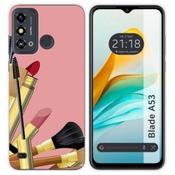 Funda Silicona para ZTE Blade A53 diseño Brochas Dibujos