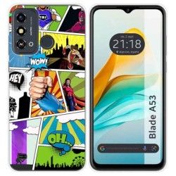Funda Silicona para ZTE Blade A53 diseño Comic Dibujos