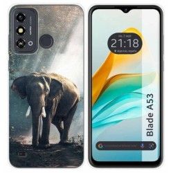 Funda Silicona para ZTE Blade A53 diseño Elefante Dibujos