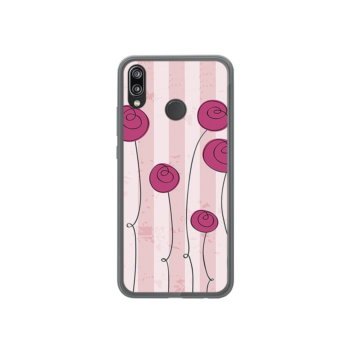Funda Gel Tpu para Huawei P20 Lite Diseño Flores Vintage Dibujos
