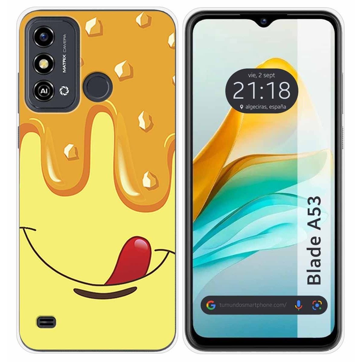 Funda Silicona para ZTE Blade A53 diseño Helado Vainilla Dibujos