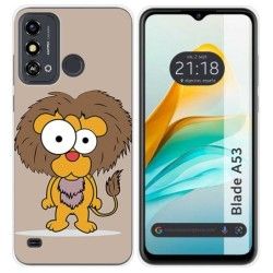 Funda Silicona para ZTE Blade A53 diseño Leon Dibujos