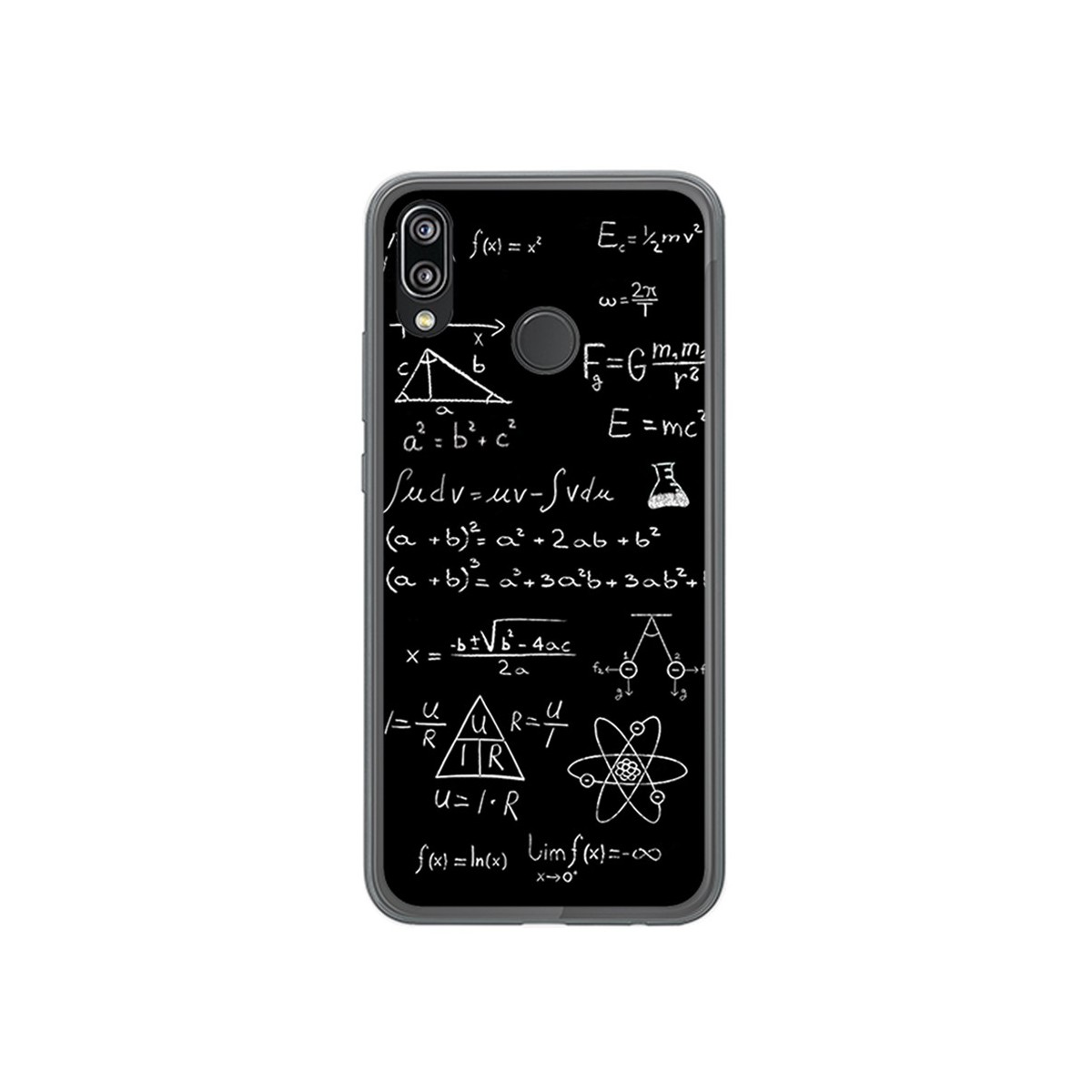 Funda Gel Tpu para Huawei P20 Lite Diseño Formulas Dibujos