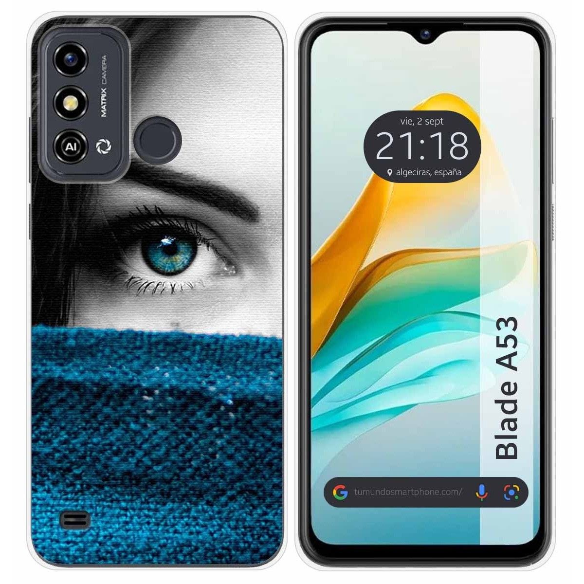 Funda Silicona para ZTE Blade A53 diseño Ojo Dibujos