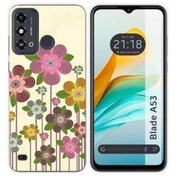 Funda Silicona para ZTE Blade A53 diseño Primavera En Flor Dibujos