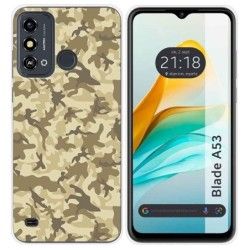 Funda Silicona para ZTE Blade A53 diseño Sand Camuflaje Dibujos