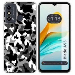 Funda Silicona para ZTE Blade A53 diseño Snow Camuflaje Dibujos