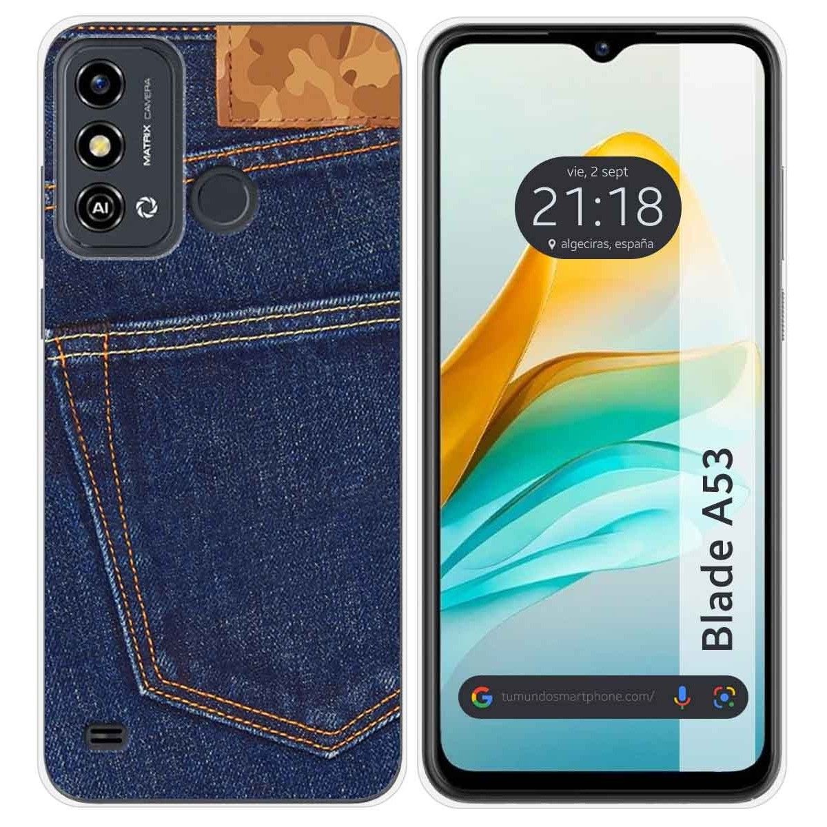 Funda Silicona para ZTE Blade A53 diseño Vaquero Dibujos