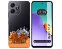 Funda Silicona Transparente para Xiaomi Redmi 12 5G diseño Bufalo Dibujos
