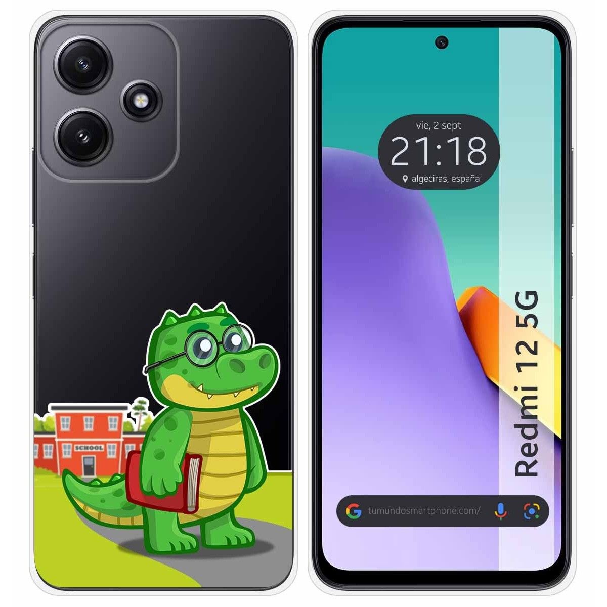 Funda Silicona Transparente para Xiaomi Redmi 12 5G diseño Coco Dibujos