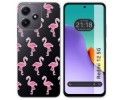 Funda Silicona Transparente para Xiaomi Redmi 12 5G diseño Flamenco Dibujos