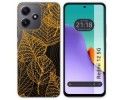 Funda Silicona Transparente para Xiaomi Redmi 12 5G diseño Hojas Dibujos