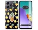 Funda Silicona Transparente para Xiaomi Redmi 12 5G diseño Piña Dibujos