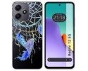Funda Silicona Transparente para Xiaomi Redmi 12 5G diseño Plumas Dibujos