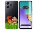 Funda Silicona Transparente para Xiaomi Redmi 12 5G diseño Tigre Dibujos