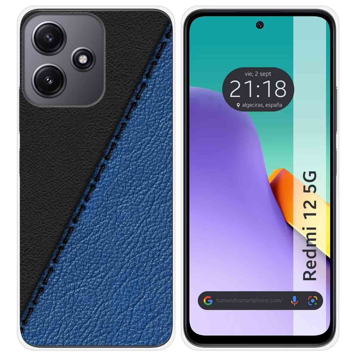 Funda Silicona para Xiaomi Redmi 12 5G diseño Cuero 02 Dibujos