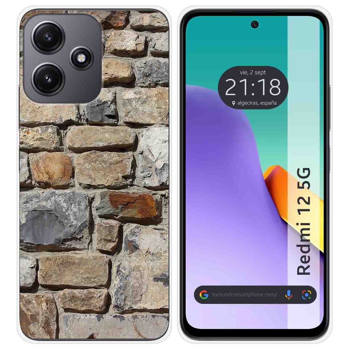 Funda Silicona para Xiaomi Redmi 12 5G diseño Ladrillo 03 Dibujos