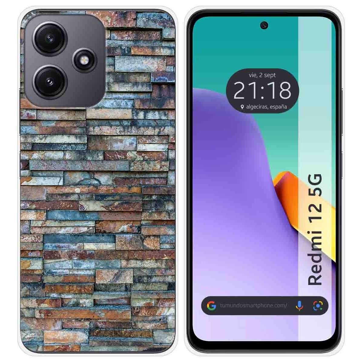 Funda Silicona para Xiaomi Redmi 12 5G diseño Ladrillo 05 Dibujos