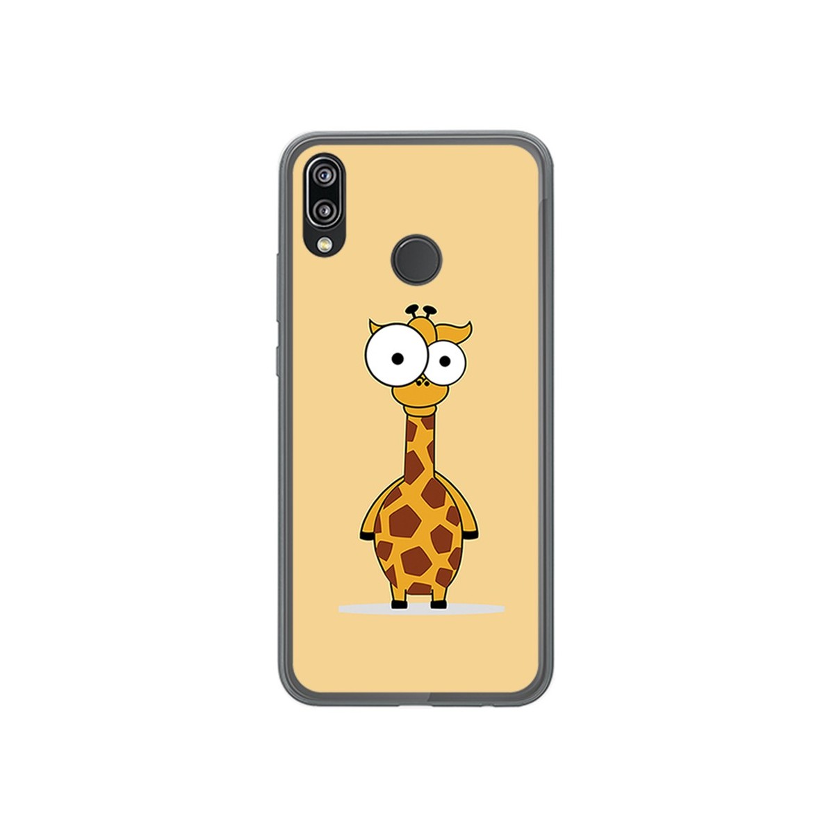 Funda Gel Tpu para Huawei P20 Lite Diseño Jirafa Dibujos