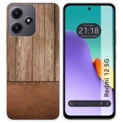 Funda Silicona para Xiaomi Redmi 12 5G diseño Madera 09 Dibujos