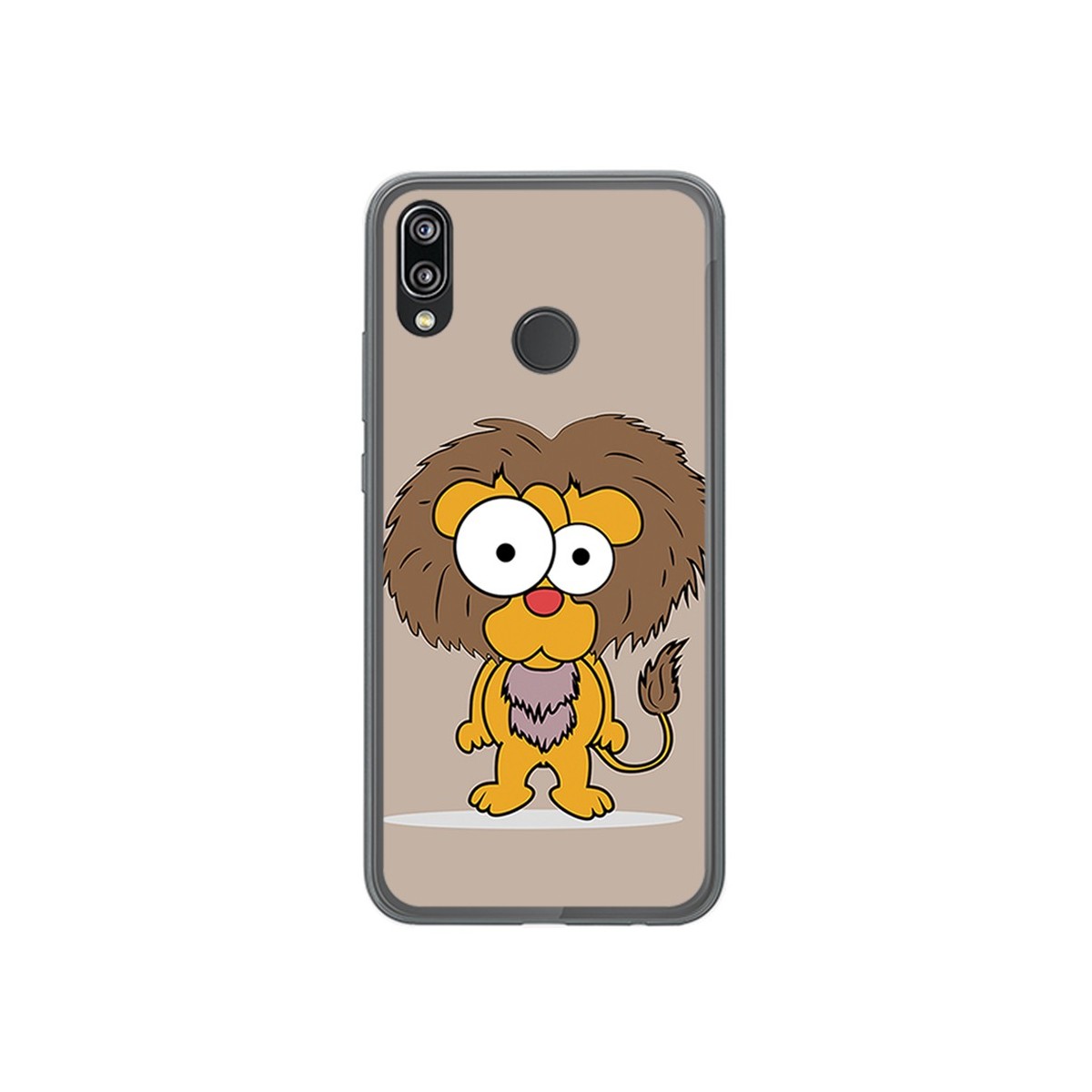 Funda Gel Tpu para Huawei P20 Lite Diseño Leon Dibujos