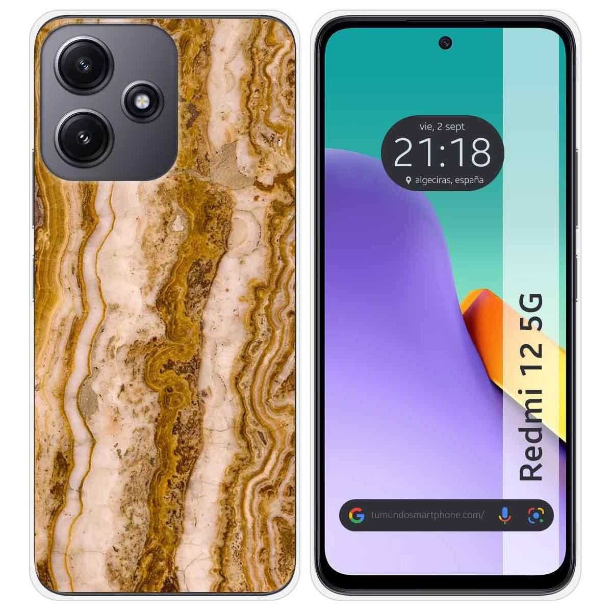 Funda Silicona para Xiaomi Redmi 12 5G diseño Mármol 10 Dibujos