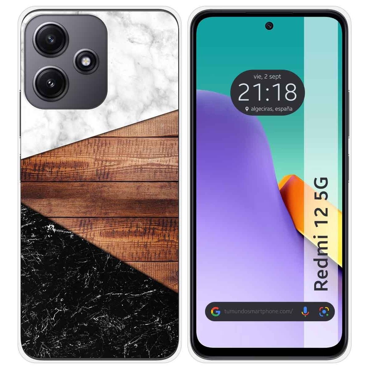 Funda Silicona para Xiaomi Redmi 12 5G diseño Mármol 11 Dibujos