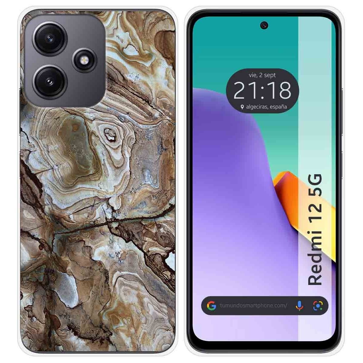 Funda Silicona para Xiaomi Redmi 12 5G diseño Mármol 14 Dibujos