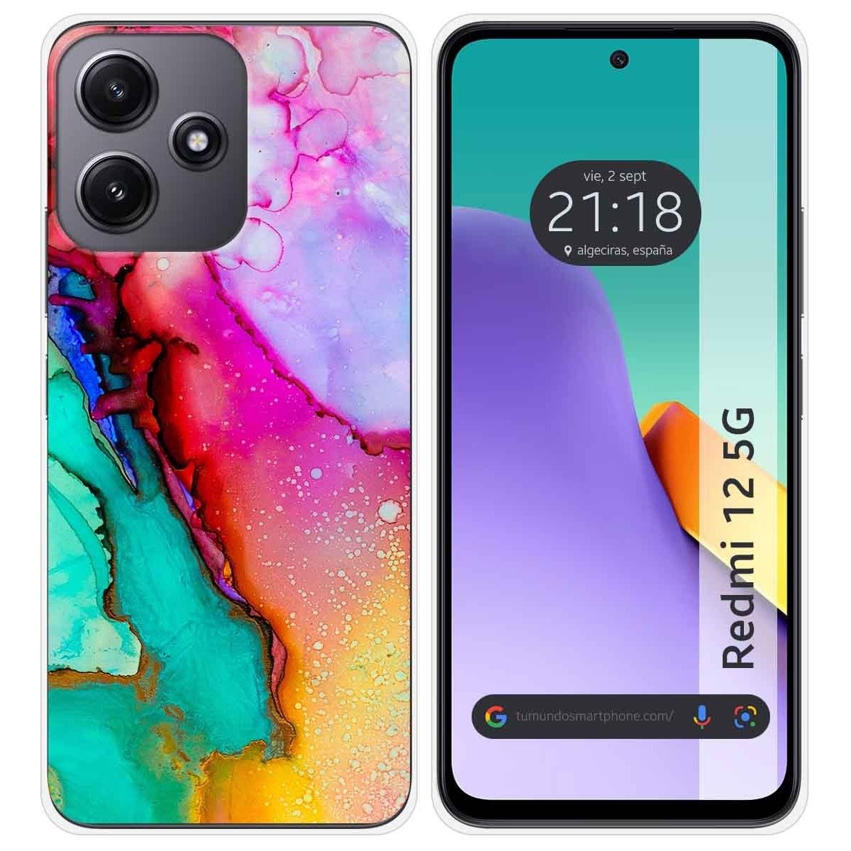 Funda Silicona para Xiaomi Redmi 12 5G diseño Mármol 15 Dibujos