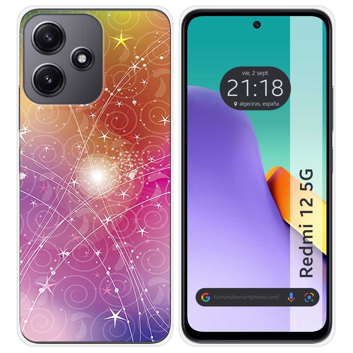 Funda Silicona para Xiaomi Redmi 12 5G diseño Abstracto Dibujos