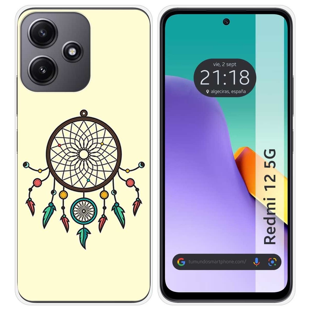 Funda Silicona para Xiaomi Redmi 12 5G diseño Atrapasueños Dibujos