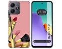 Funda Silicona para Xiaomi Redmi 12 5G diseño Brochas Dibujos