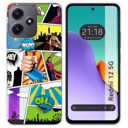 Funda Silicona para Xiaomi Redmi 12 5G diseño Comic Dibujos