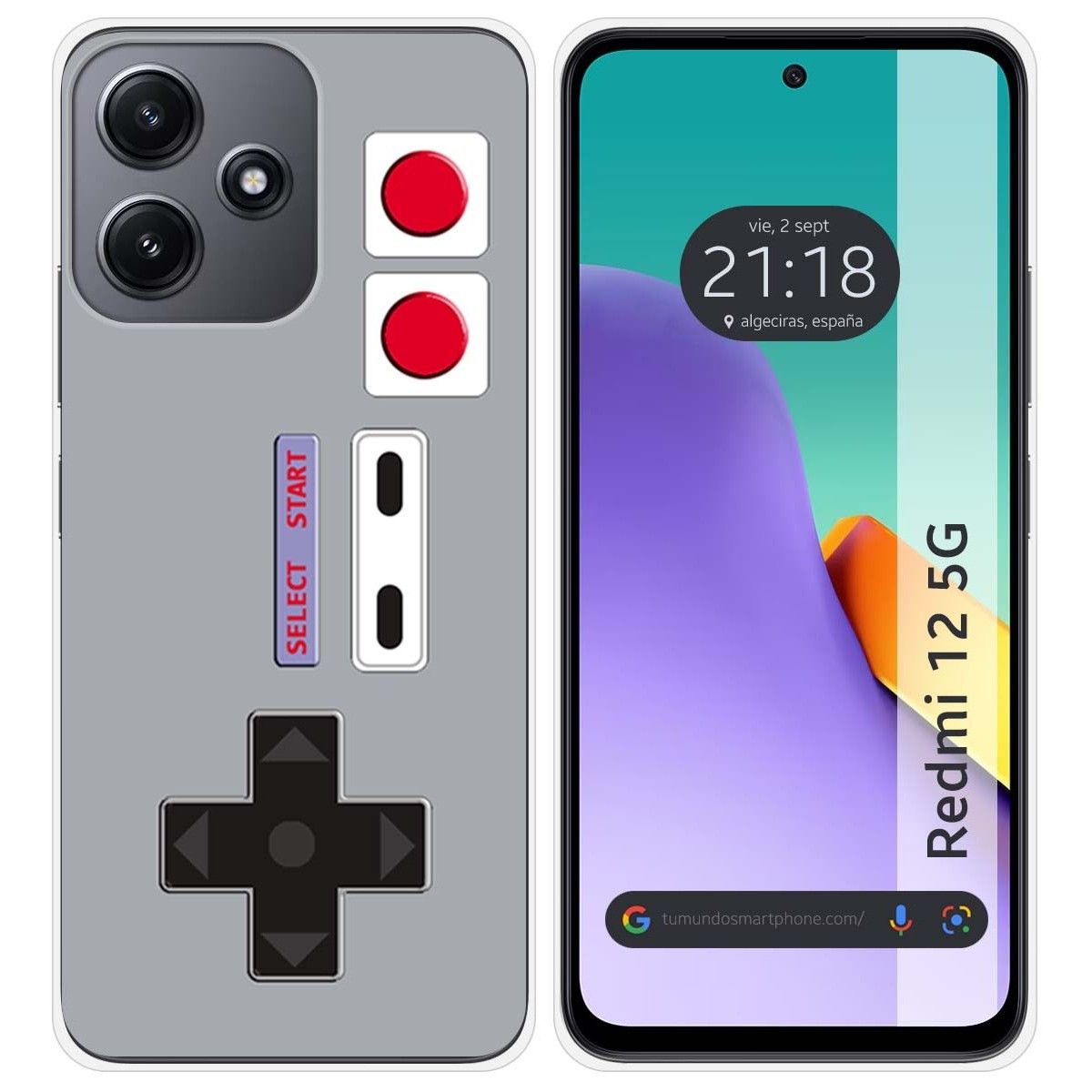 Funda Silicona para Xiaomi Redmi 12 5G diseño Consola Dibujos