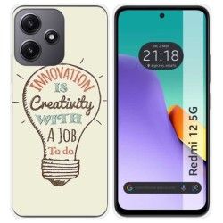 Funda Silicona para Xiaomi Redmi 12 5G diseño Creativity Dibujos