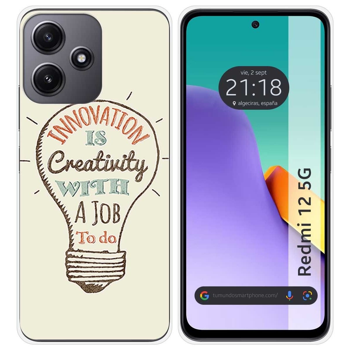 Funda Silicona para Xiaomi Redmi 12 5G diseño Creativity Dibujos