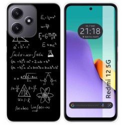 Funda Silicona para Xiaomi Redmi 12 5G diseño Formulas Dibujos