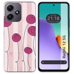 Funda Silicona para Xiaomi Redmi 12 5G diseño Flores Vintage Dibujos
