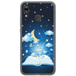 Funda Gel Tpu para Huawei P20 Lite Diseño Libro Cuentos Dibujos