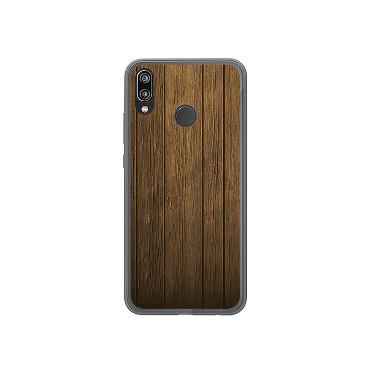 Funda Gel Tpu para Huawei P20 Lite Diseño Madera Dibujos